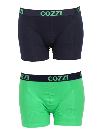 Set Boxeri 2 perechi Cozzi, bleumarin/verde Verde