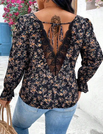Bluza SHEIN CURVE, floral print Floral print