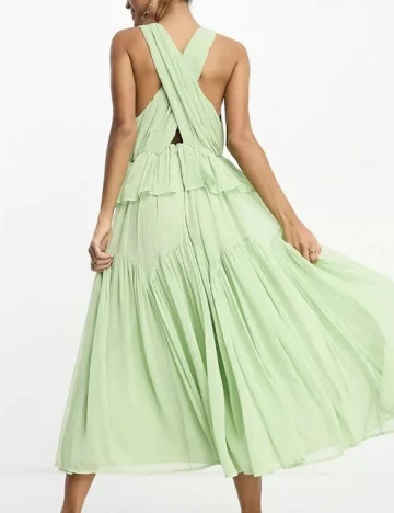 Rochie medie ASOS, verde