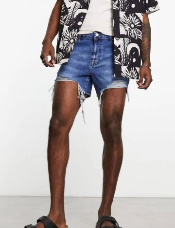 Pantaloni scurti ASOS, albastru Albastru