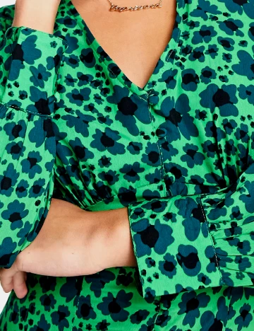 Rochie scurta Wednesday sgirl, verde Verde