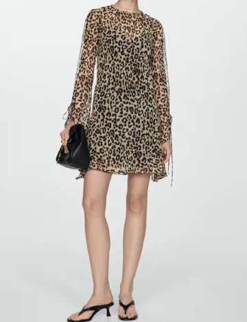 Rochie scurta Mango, animal print