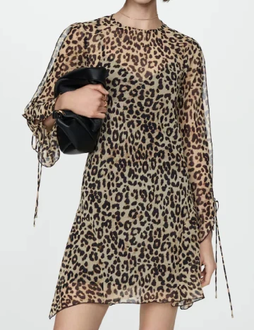 Rochie scurta Mango, animal print