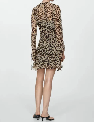 Rochie scurta Mango, animal print