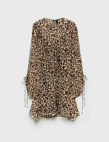 Rochie scurta Mango, animal print