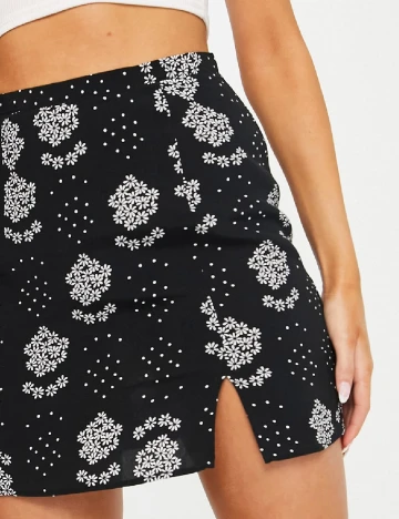 Fusta Top Shop, negru Negru