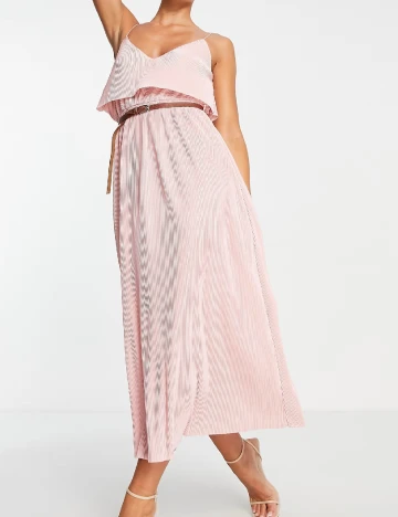 Rochie lunga ASOS, roz Roz