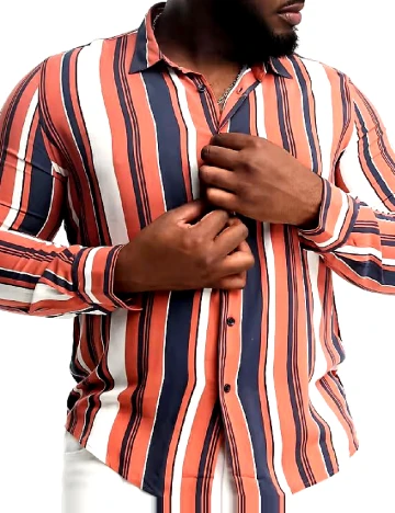 Camasa Devil s Advocate Plus Size, mix culori Mix culori