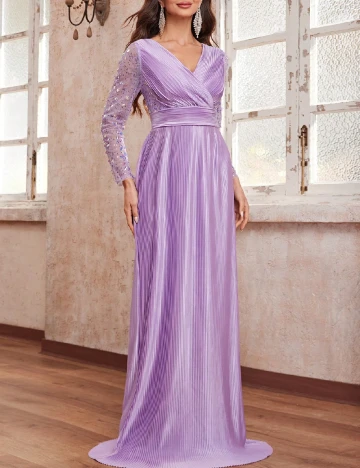 Rochie lunga Giffniseti, mov Mov