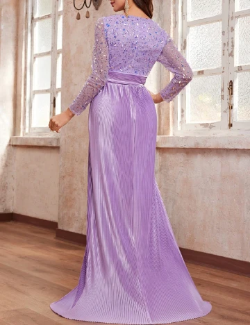 Rochie lunga Giffniseti, mov Mov