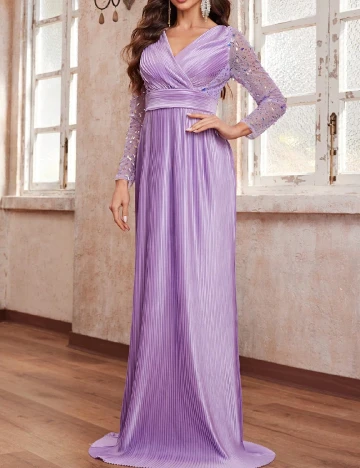 Rochie lunga Giffniseti, mov Mov