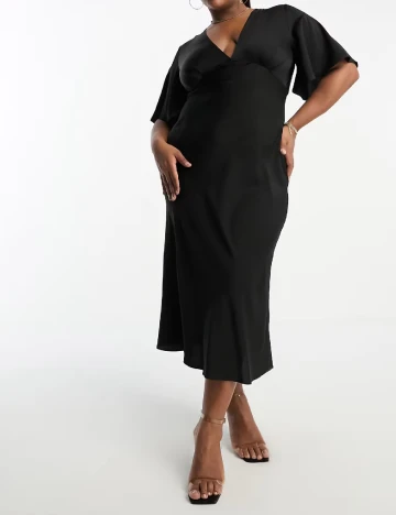 Rochie lunga ASOS Curve, negru Negru