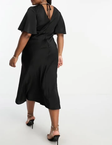 Rochie lunga ASOS Curve, negru Negru