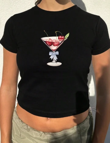 Top SHEIN, negru
