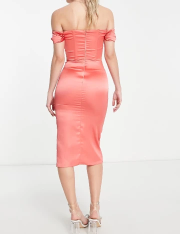 Rochie medie First Distraction, roz