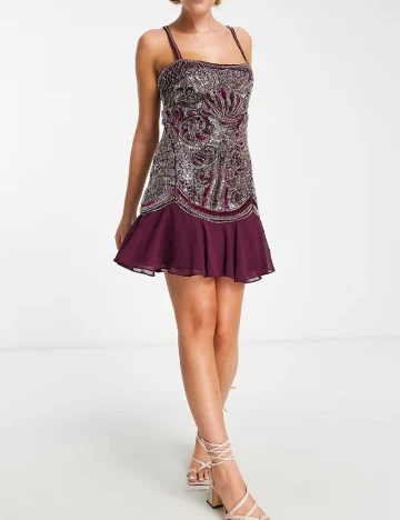 Rochie scurta ASOS, mov