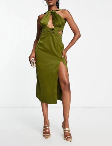 Rochie medie IN THE STYLE, verde