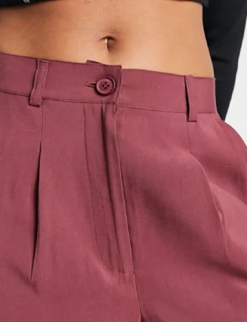 Pantaloni ASOS, roz pudra inchis Roz