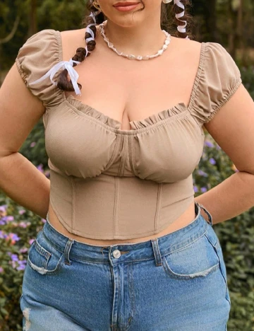 Top SHEIN CURVE, maro Maro