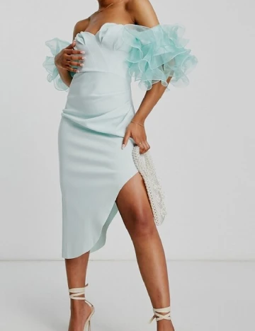 Rochie medie ASOS, bleu
