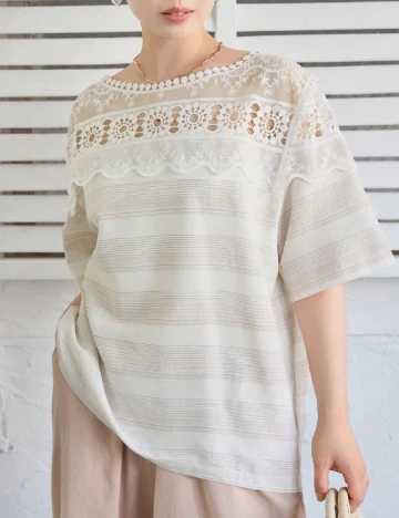 Bluza SHEIN, crem Crem