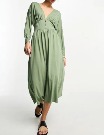 Rochie medie ASOS, verde
