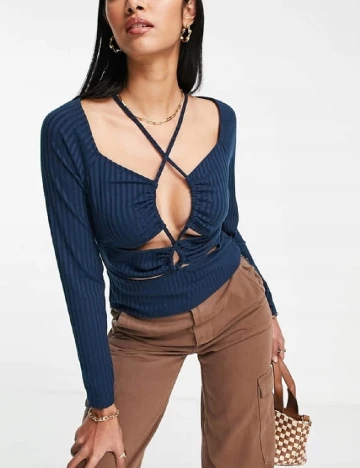 Bluza Top Shop, bleumarin Albastru