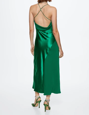 Rochie lunga Mango, verde Verde
