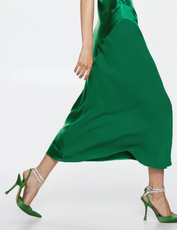 Rochie lunga Mango, verde Verde
