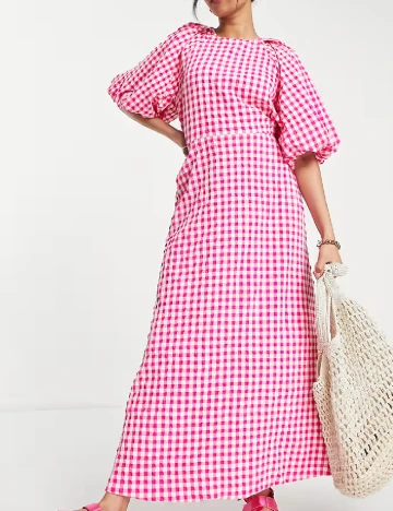 Rochie lunga ASOS, roz Roz