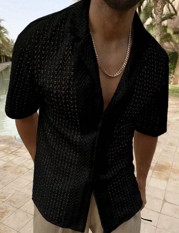 Camasa SHEIN, negru Negru