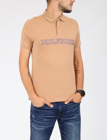 Tricou Tommy Hilfiger, maro Maro