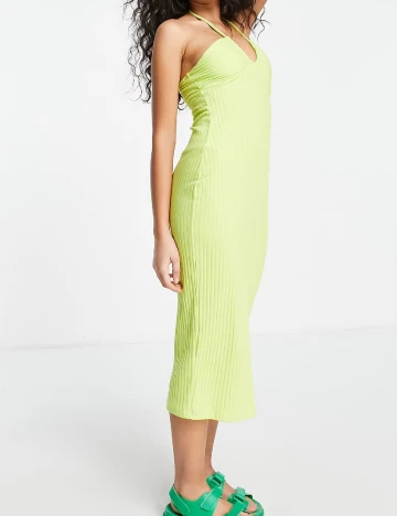 Rochie medie ASOS, verde Verde