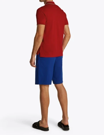 Tricou Tommy Hilfiger, grena Rosu