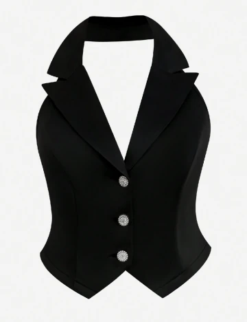 Blazer SHEIN CURVE, negru