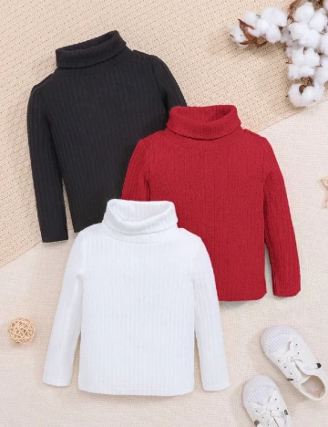 Set bluze 3 bucati Shein Kids, mix culori