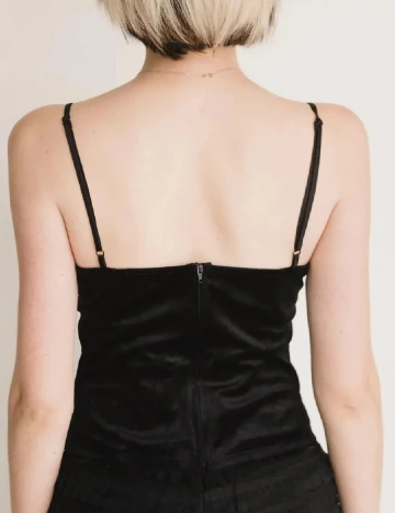 Top Labelrail x Julia Cumming, negru Negru