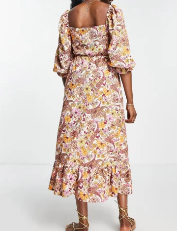 Rochie medie Miss Selfridge, floral print Floral print