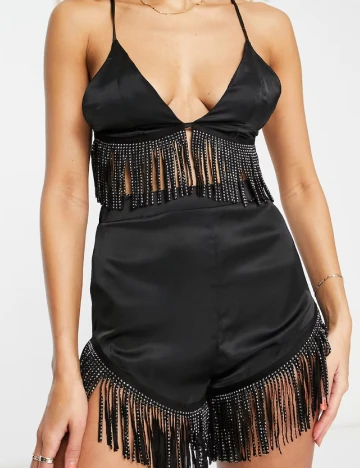 Sutien de baie ASOS, negru Negru