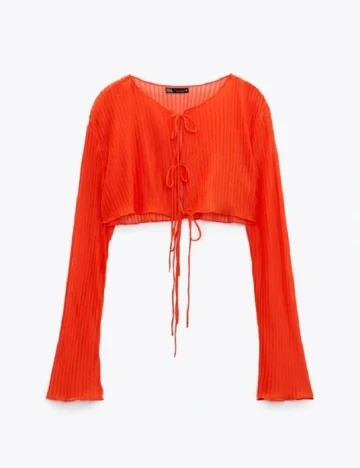 Top Zara, portocaliu Portocaliu