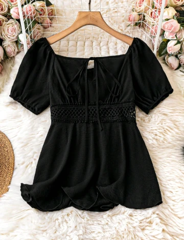 Bluza SHEIN CURVE, negru Negru