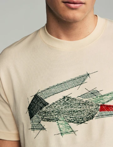 Tricou Lacoste, crem Crem