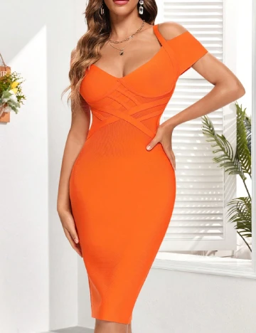Rochie scurta SHEIN, portocaliu Portocaliu