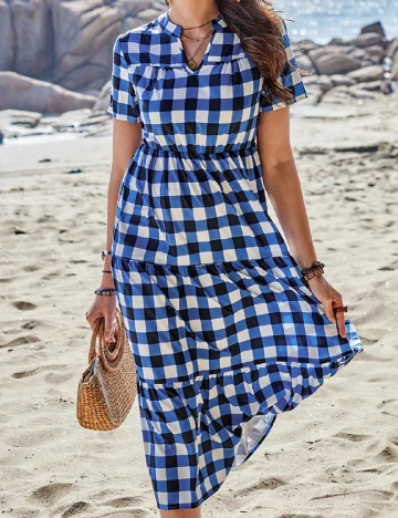 Rochie lunga SHEIN, albastru Albastru