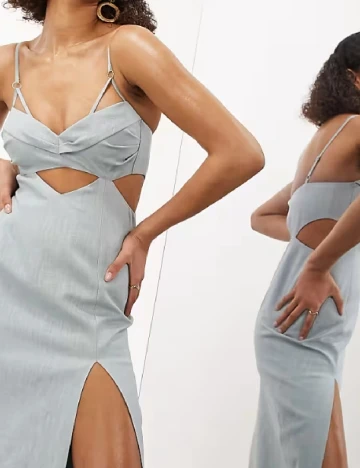 Rochie lunga ASOS, albastru Albastru