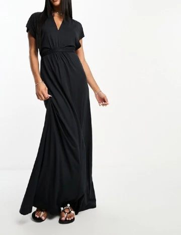 Rochie lunga French Connection, negru Negru