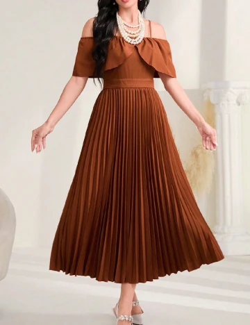 Rochie medie SHEIN, maro Maro