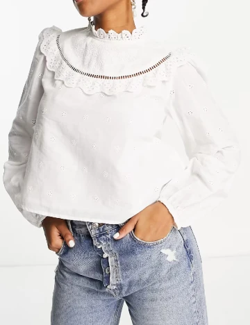 Bluza Miss Selfridge, alb