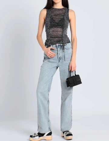 Maiou Top Shop, gri inchis