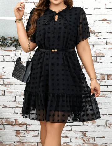 Rochie scurta SHEIN CURVE, negru Negru